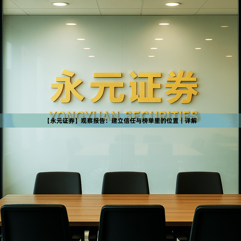 【永元证券】观察报告:建立信任与榜单里的位置|详解