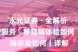 永元证券 · 全解析 · 客户服务 · 移动端体验如何｜详解