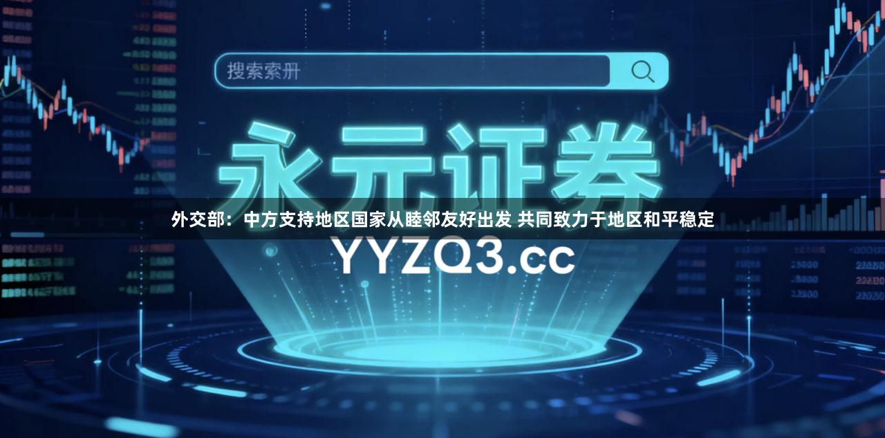 外交部：中方支持地区国家从睦邻友好出发 共同致力于地区和平稳定